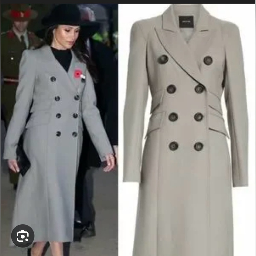 Smythe Pagoda Coat in Storm ASO Meghan Markle - Picture 3 of 14